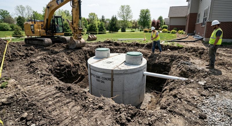 Sewage Tank Installation in Columbus, OH